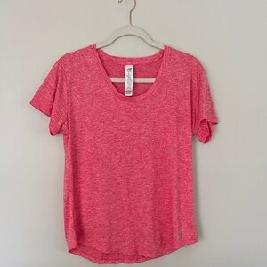 New Balance Heathered Pink Short Sleeve Tee